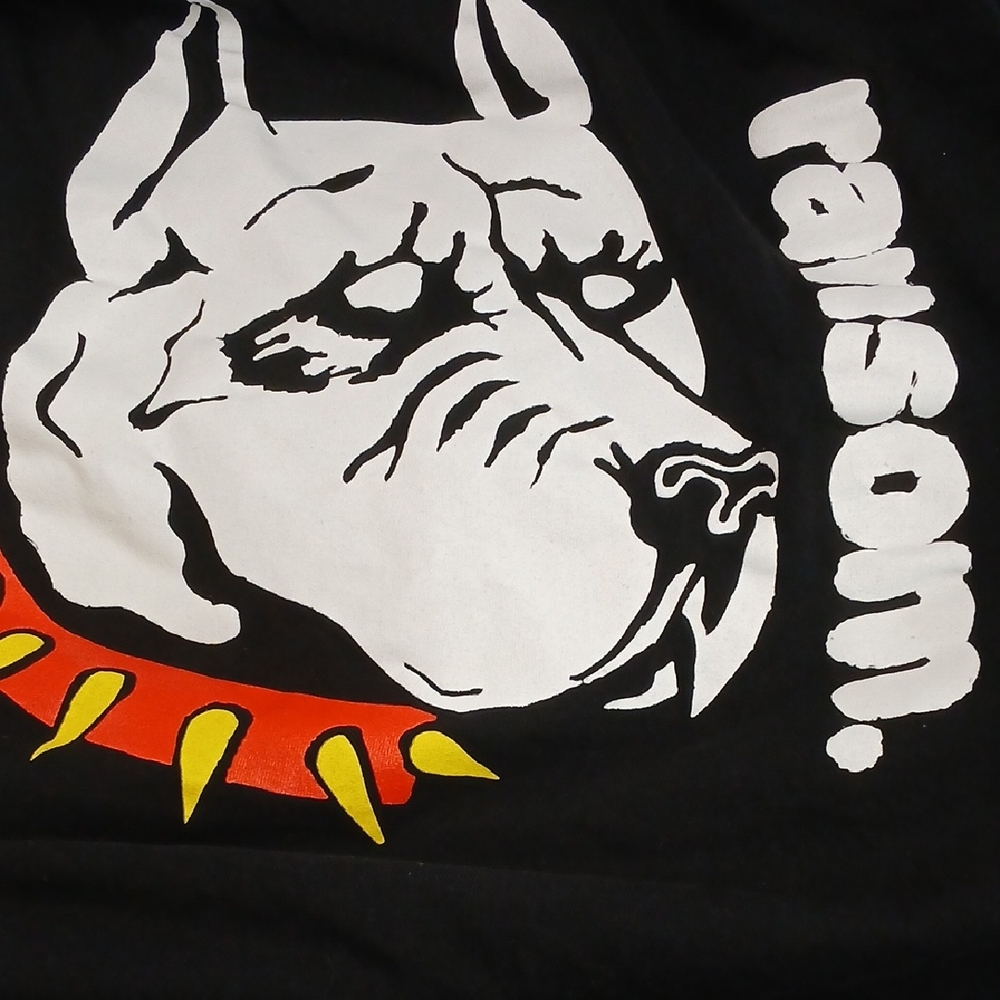 Ransom Black Graphic Tee with Red and Yellow Accents